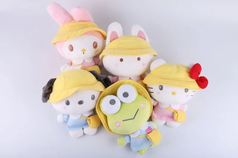Sanrio melody Keroppi, студенческие мягкие животные, плюшевые игрушки-подвески для детей, рюкзак, брелок для ключей, кролик, собака