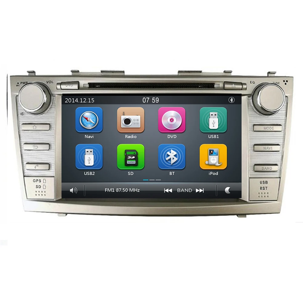 8 "IPS 2Din автомобильный DVD для TOYOTA CAMRY AURION v40 2007 11 авто радио с задней камерой
