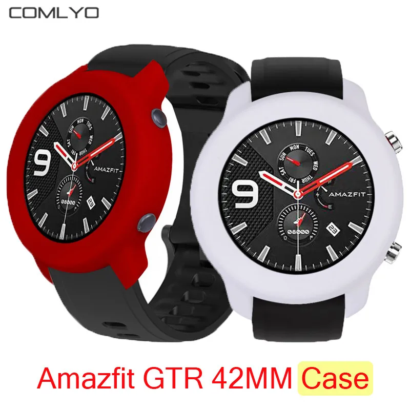 Для Xiaomi Huami Amazfit GTR 42 мм чехол умные часы Силиконовые чехлы Защитный