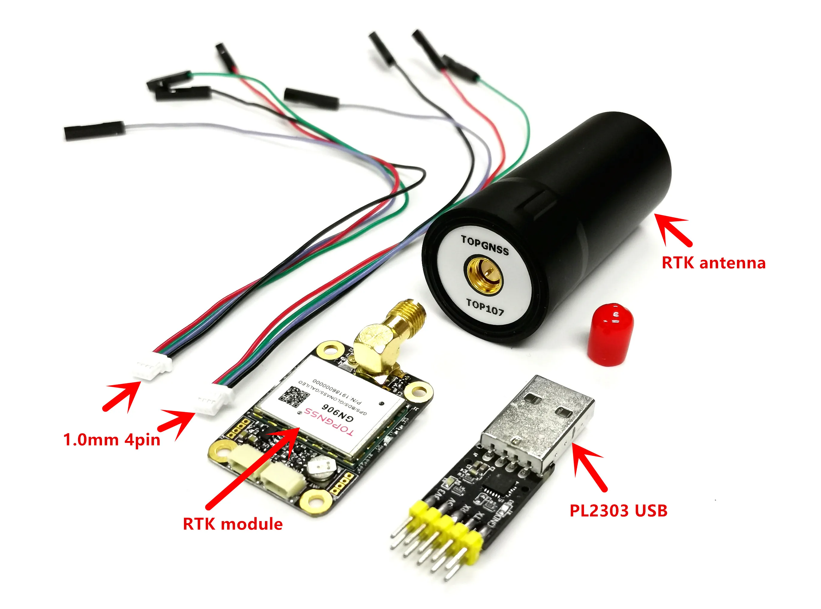 TOP3509 RTK GPS GNSS модуль антенный приемник NMEA0183 Высокая точность RTCM zed-f9p uart ttl уровень