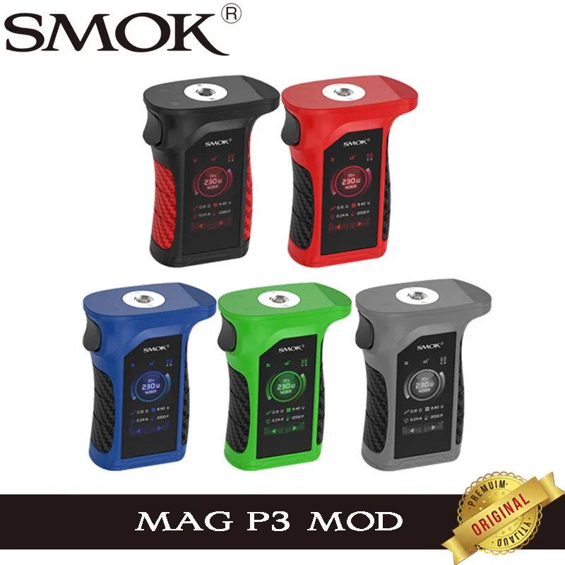 Бокс-мод SMOK Mag P3 230 Вт водонепроницаемая электронная сигарета с сенсорным экраном