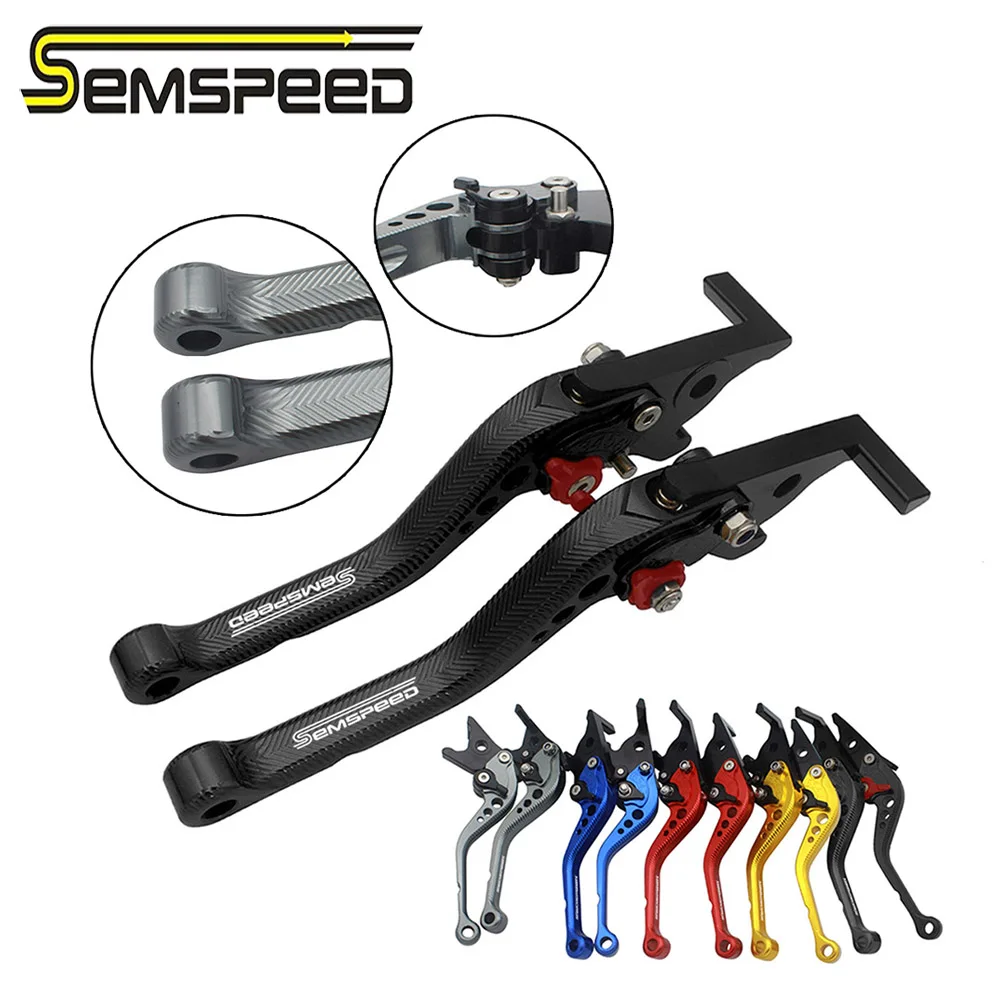 

SEMSPEED For Yamaha YZF R1 R1M R1S 2015-2020 R6 2017-2020 Motorcycle CNC New 3D Rhombus Short Brake Clutch Levers Handle Grip