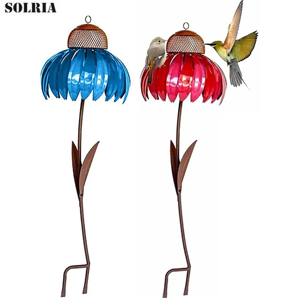 

Flower Design Bird Feeder Garden Hummingbird Feeder Wild Bird Outdoor Courtyard Decor Pet Feeding Tools