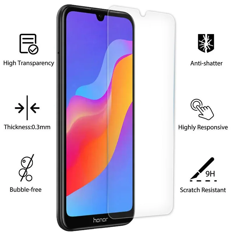 Protective Glas For Honor 8a pro Screen Protector Film Huawei Hauwei Honor8a 8 a a8 8apro Full Cover HD Tempered Glass | Мобильные