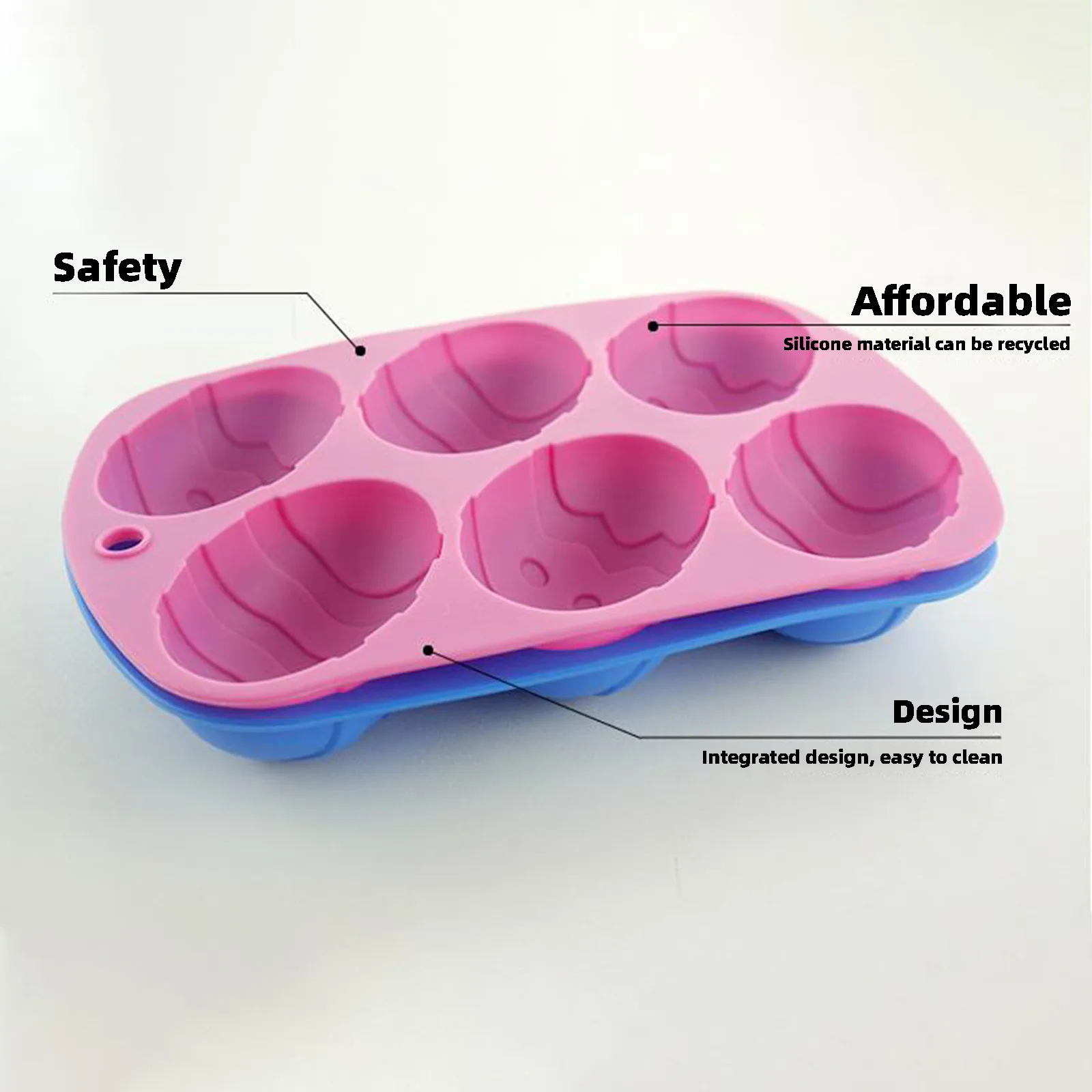 

Easter Day Egg Shape Silicone Mold Gummy Animal Fondant Chocolate Candy Mould Cake Baking Decorating Tools Kitchen Bake Tool J60