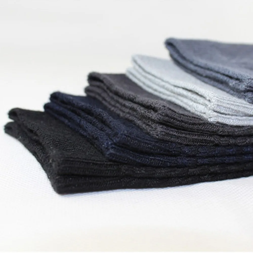 Мужские носки из бамбука высокого качества Повседневные Дышащие для деловых