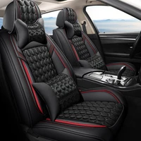 3d leather car seat covers faux leatherette automotive vehicle cushion cover for cars suv pick up truck universal with massage