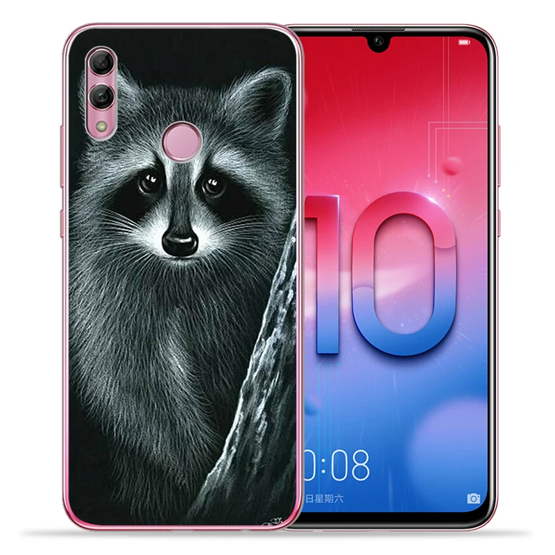 Мягкие силиконовые чехлы из ТПУ с рисунком животных енота лисы чехол для