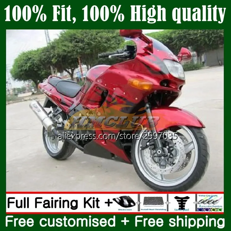 

ZZR400 для KAWASAKI NINJA ZZR 400 1993 1994 1995 1996 1997 1998 1999 18No.88 красно-пламя ZZR-400 00 01 02 03 04 05 06 07 обтекатель