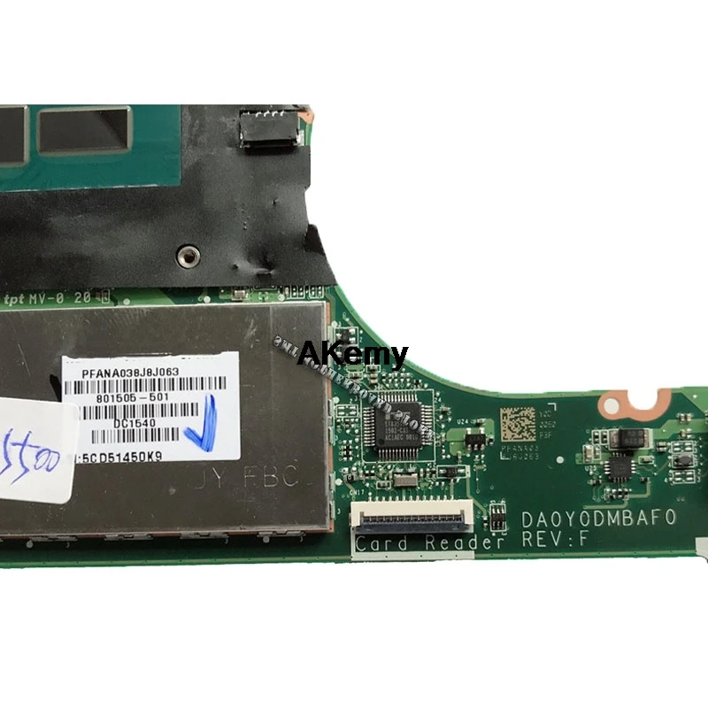Материнская плата для ноутбука hp Spectre X360 13-4000 801507-501 с процессором i5-5200U 4 Гб ОЗУ DA0Y0DMBAF0 не отремонтирована