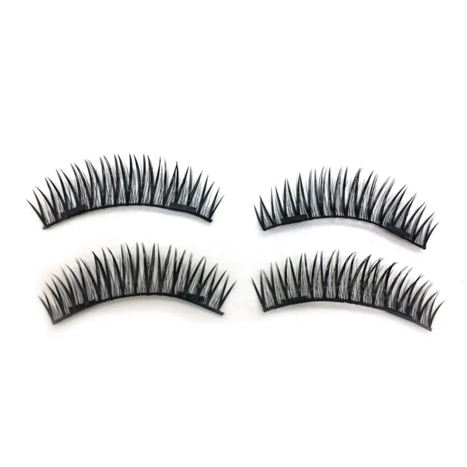 2 пары 3D Магнитных ресниц макияж расширение водонепроницаемый длительный