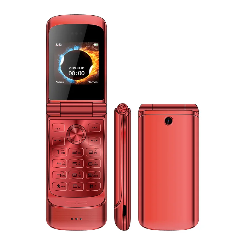 Телефон раскладушка UNIWA V9 1 54 дюйма 850 мАч 2 SIM карты|Смартфоны| |