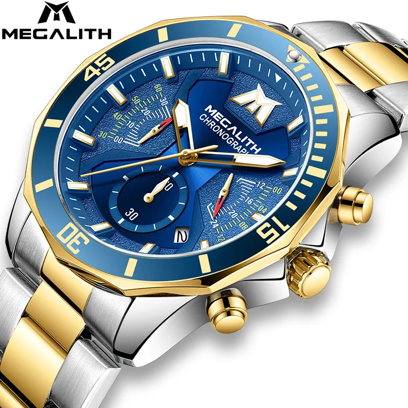 Дропшиппинг Relogio Masculino MEGALITH модные брендовые мужские часы спортивные