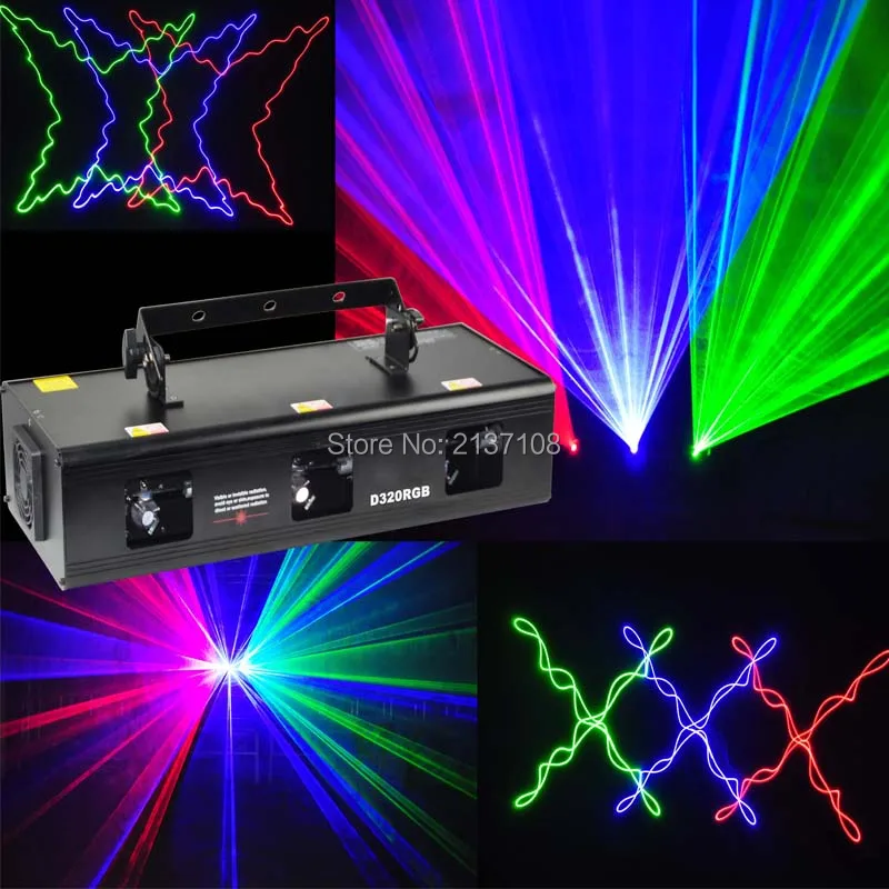 RGB светодиодный анимационный лазерсветильник жектор DMX512 Luces DJ диско вечерние