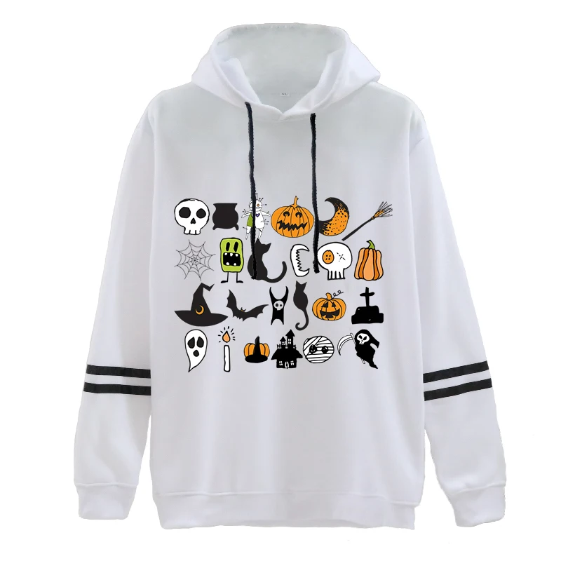 

Женские толстовки с длинным рукавом и капюшоном на Хэллоуин, худи с принтом, пуловер, топы, Лидер продаж, уличная одежда на Хэллоуин, женские ...