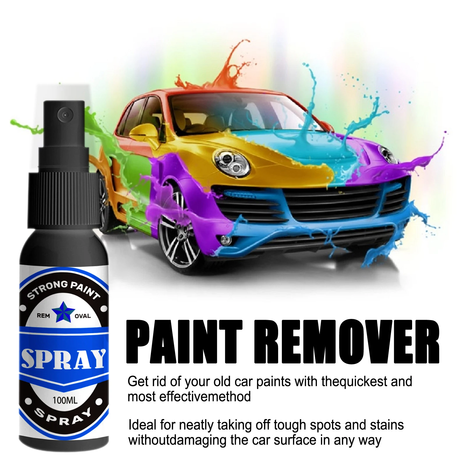 Hot Sale Strong Paint Stripping Spray Multipurpose Professional Metal Paint Remover Practical Car Home Supplies Easy Operation