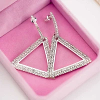 for women pairset triangle jewelry earrings a hoop silver color gold color rose gold color black color earrings