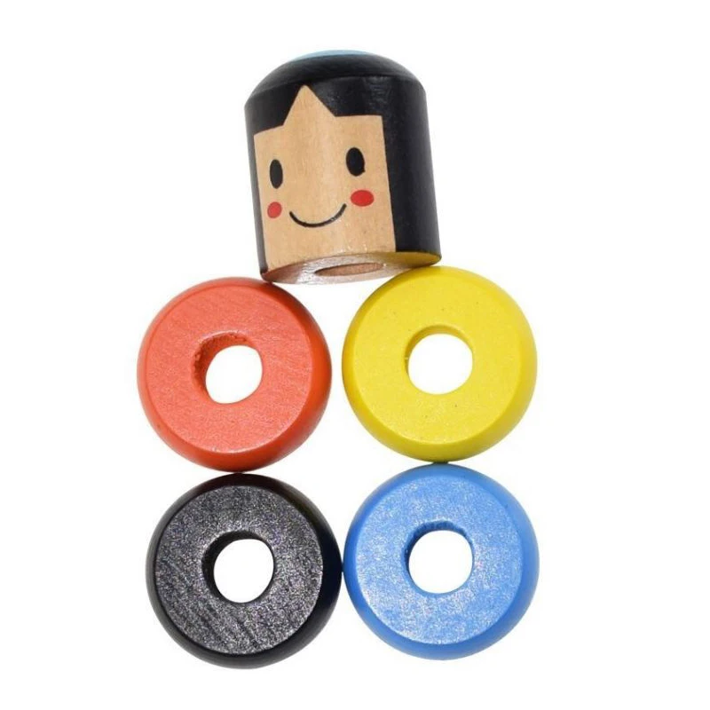 Небьющаяся Деревянная волшебная игрушка Immortal Daruma упрямленный деревянный