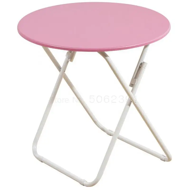 Folding Table Household Round Small Portable Dining Rental Room Simple Four-person Ins Net Red |