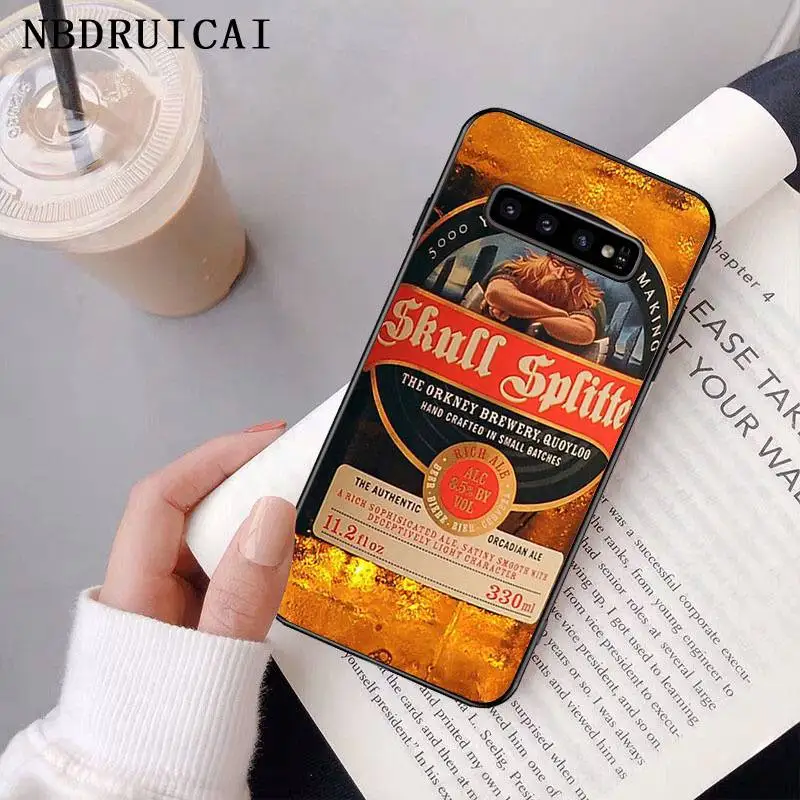 NBDRUICAI Funny Food Dessert Chocolate Beer Phone Case Cover for Samsung S9 plus S5 S6 edge S7 S8 S10 E | Мобильные телефоны и
