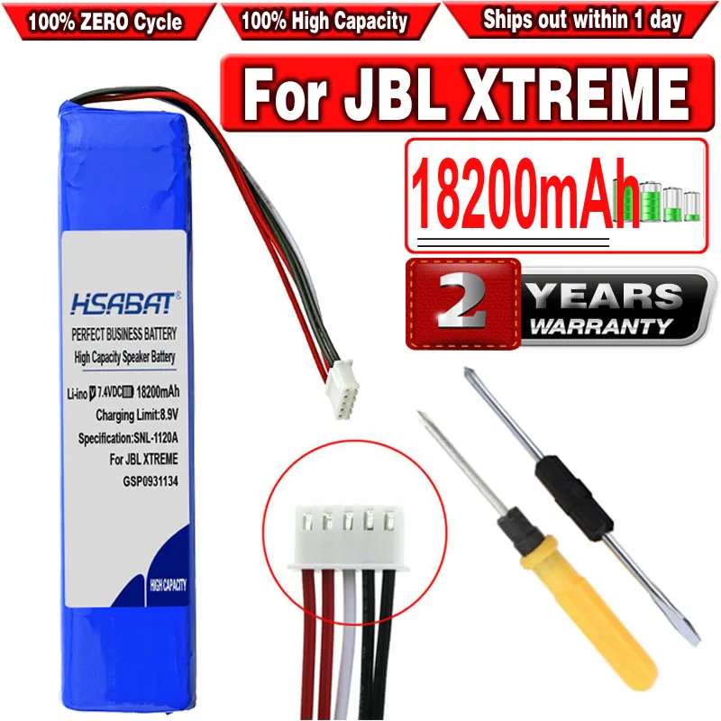 

HSABAT 18200mAh GSP0931134 Battery for JBL XTREME Xtreme 1 Xtreme1 Speaker Batteries