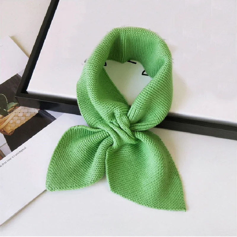 Женские разноцветные шерстяные вязаные шарфы для женщин и девушек теплый