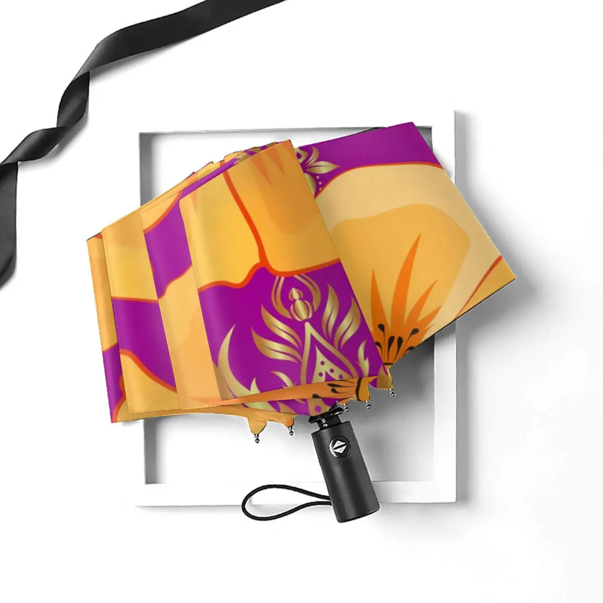 Comprare Ombrello Di Sole Di Fioritura Fiori Cosmo Automatico Donne Degli Uomini Portatile Pieghevole Ombrello Di Protezione Solare Pioggia Antivento Spiaggia Parasole