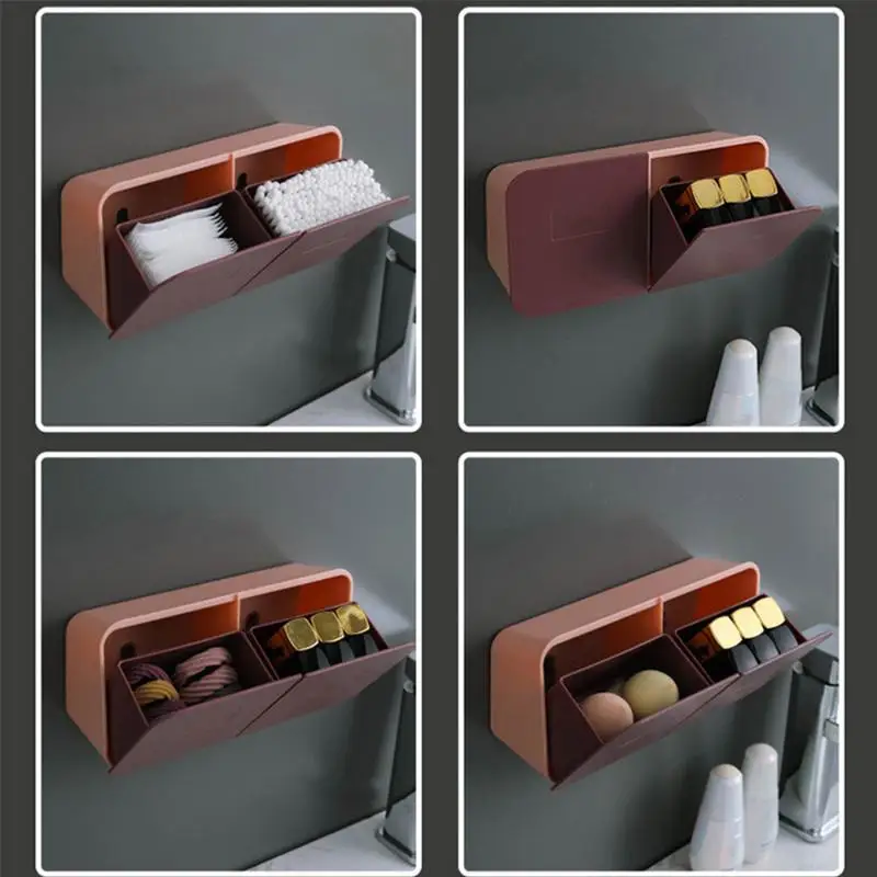 Ящики и корзины для хранения Настенная коробка ватных палочек контейнер