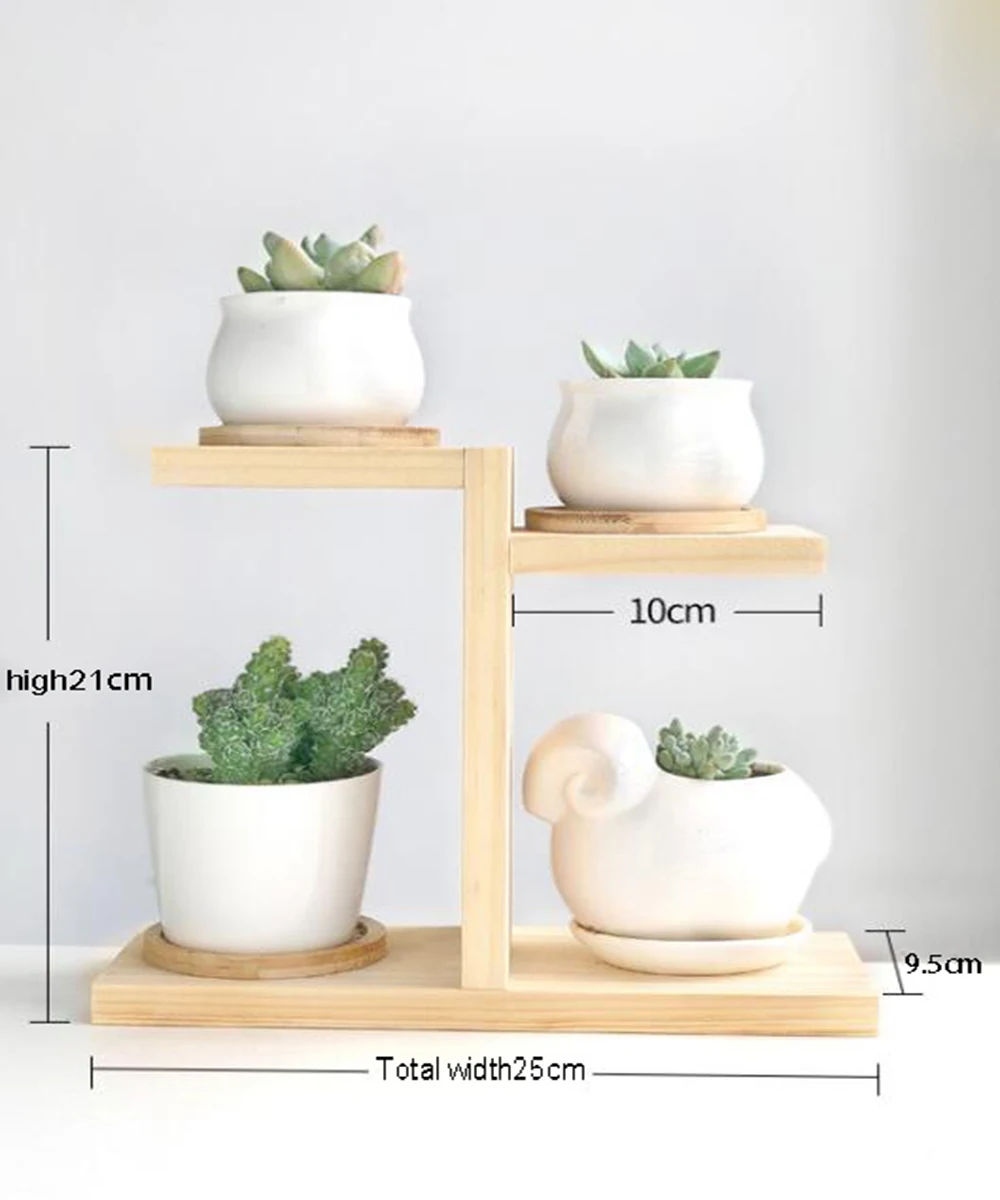 Настольная подставка для эркера настенная полка мясных цветов маленькая в