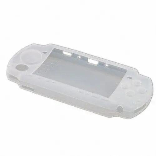 Мягкий силиконовый чехол, кожаный чехол для sony psp 2000/3000, силиконовый чехол для psp 2000/3000, аксессуары для игровой консоли - Цвет: Белый