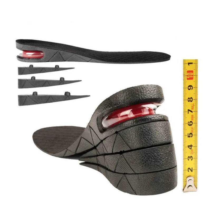 3-9cm Height Increase Insole Cushion Height Lift Adjustable Cut Shoe Heel Insert Taller Women Men Unisex Quality Foot Pads
