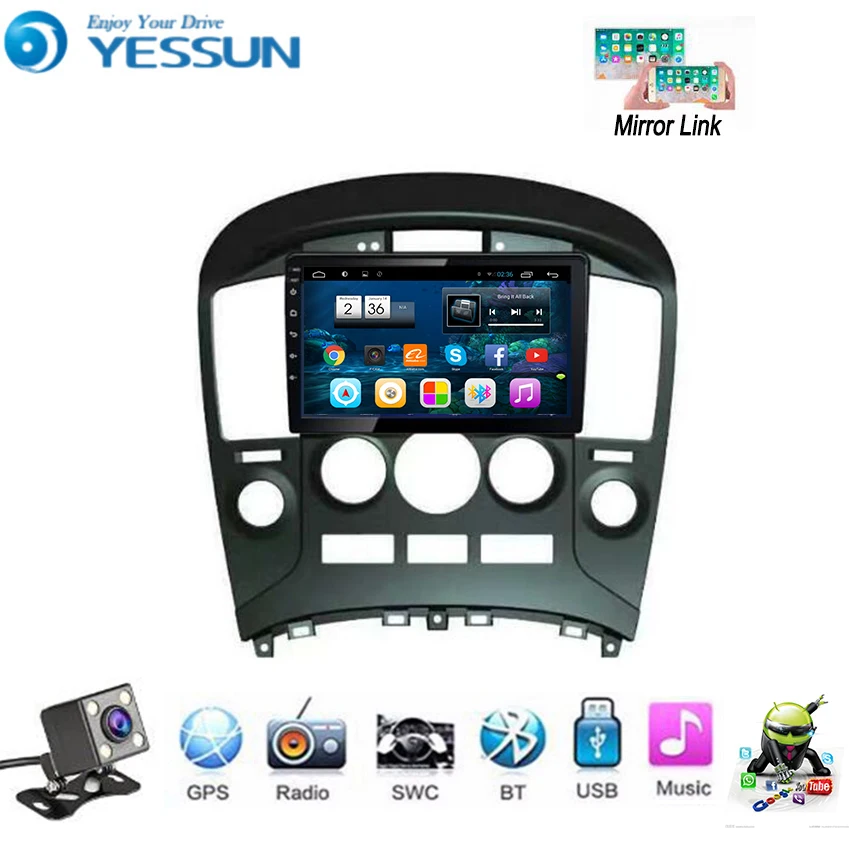 Автомобильный мультимедийный плеер YESSUN для Hyundai H1 2010 ~ 2014 Android радио GPS навигация