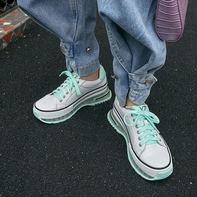 Кроссовки женские на толстой подошве прозрачные платформе|Женские кроссовки и