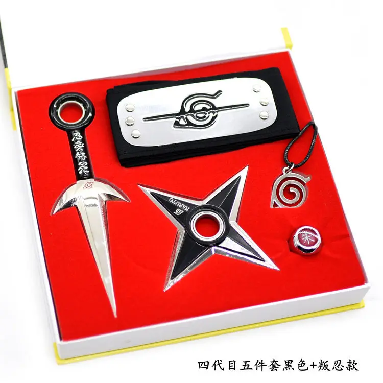 Ботинки в стиле аниме Naruto Kunai комплект сюрикен повязка на голову костюм из Наруто
