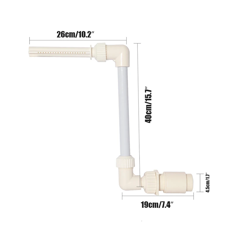 Водопад для бассейна аксессуары с резьбой 1 5 дюйма из ПВХ|Бассейн и аксессуары| |