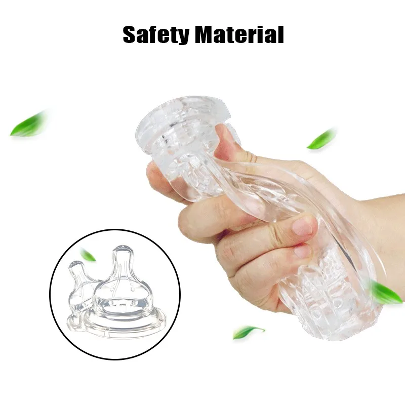 Прозрачный Мужской мастурбатор искусственная вагина пенис Эротическая вставка