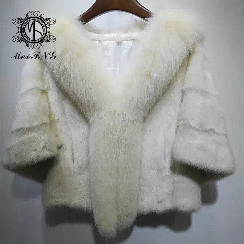 Новое поступление зимняя модная теплая Женская парка из натуральной кожи