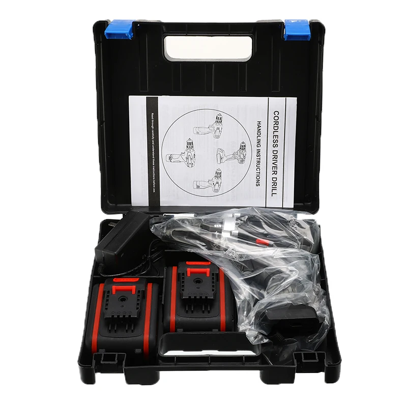 

Cordless Electric Drill 25-Speed Torque Adjustment Rechargeable Battery 36V 5000mAh Double Speed LED Screwdriver