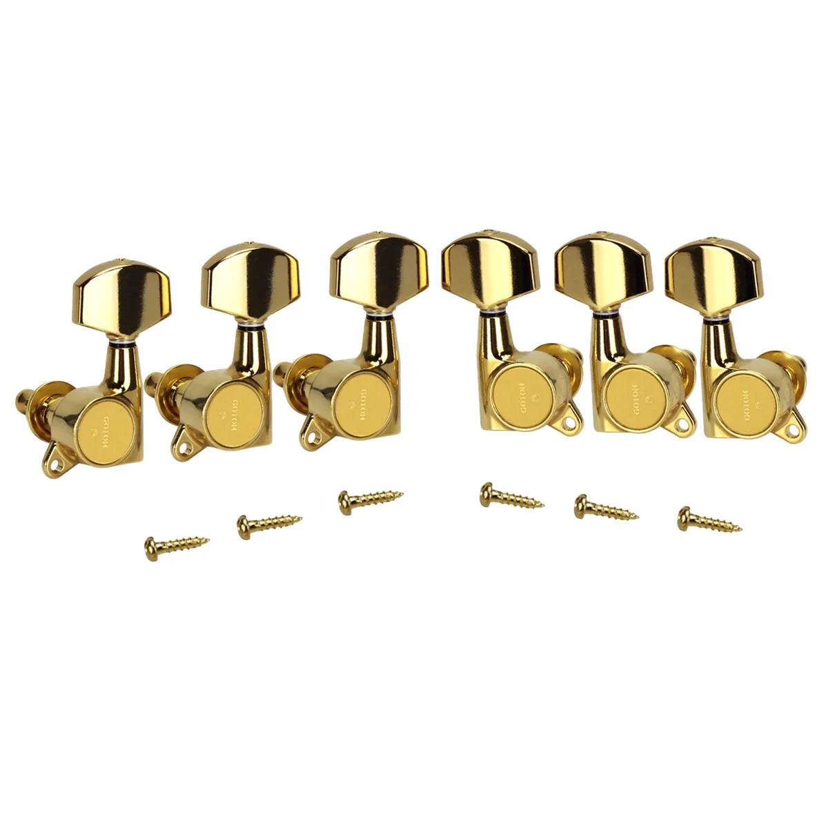 Золотой GOTOH SG381-01 электрическая гитара колышки Тюнеры ключи 3L3R аксессуары для гитары Сделано в Японии - Цвет: Золотой
