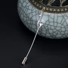 Заварной крем 925 Стерлинговое серебро на заказ дизайн для женщин, брошь в виде Простой натуральный брошь олень корейский стиль ювелирных изделий