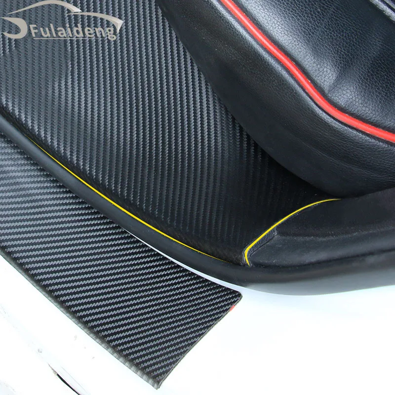 Кожаная наклейка на дверной порог из углеродного волокна для Honda Civic 2016-2021 |