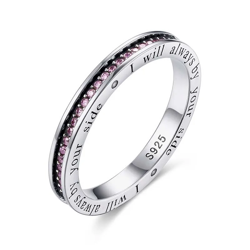 Женские обручальные кольца TONGZHE из 100% стерлингового серебра с буквами