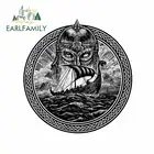 EARLFAMILY 13 см x 12,3 см для God Odin Storm Sea and Drakkar бампер лобовое стекло аниме автомобильные наклейки на холодильник Водонепроницаемая наклейка