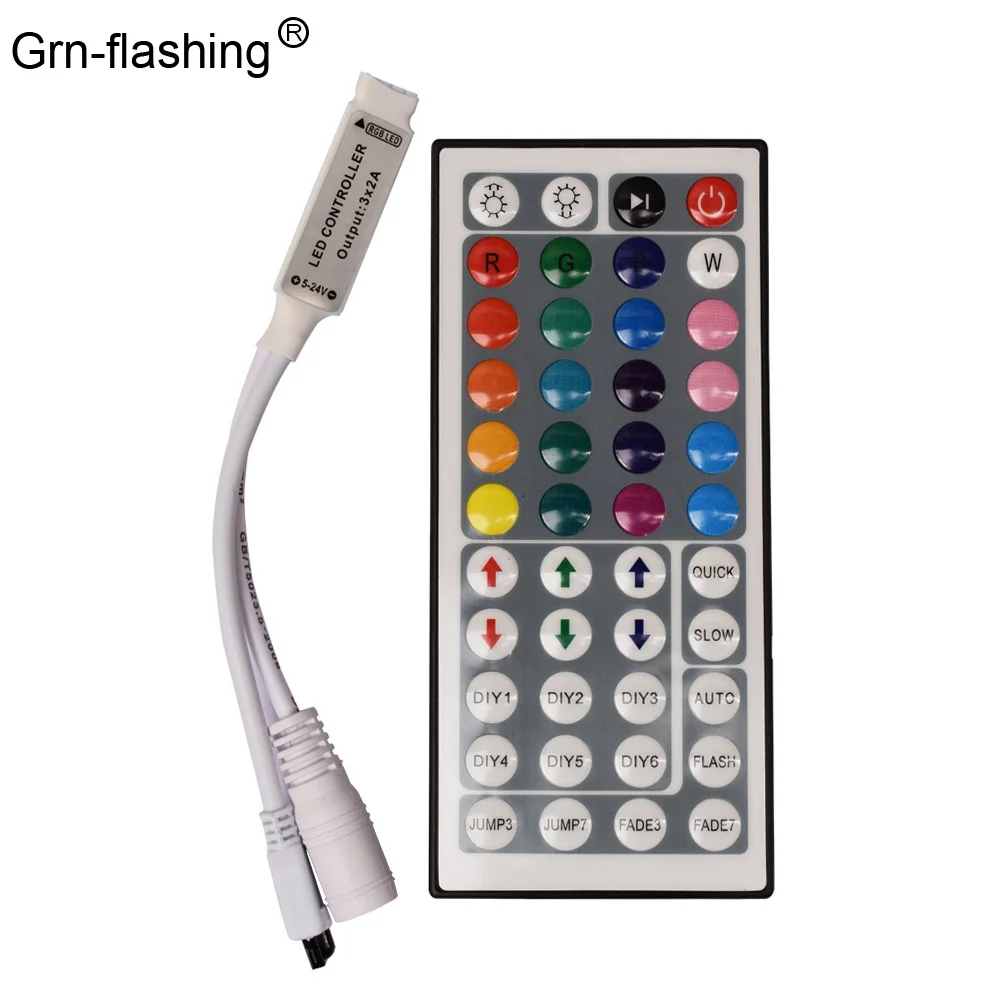ИК пульт дистанционного управления RGB 44 клавиши макс. Φ 6A Светодиодная лента