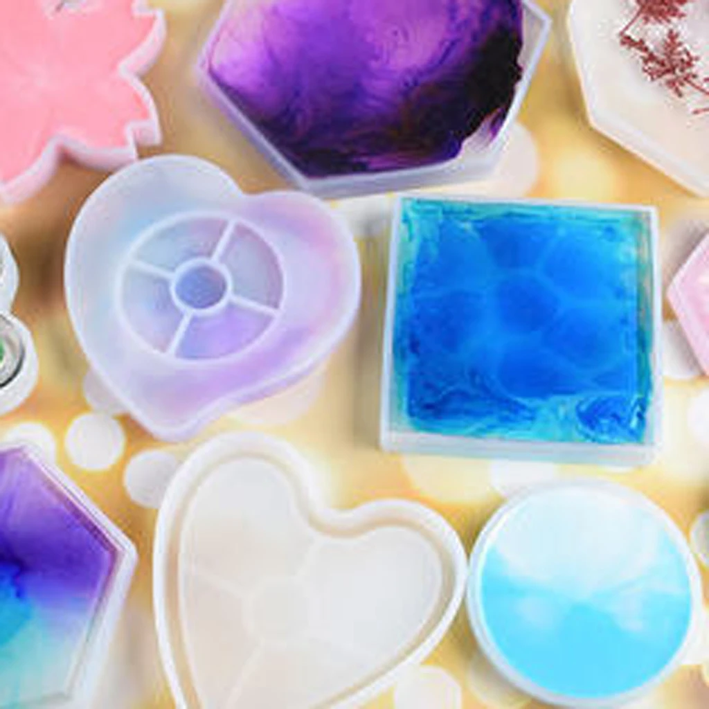 3 шт. квадратные подсвечники для украшений из смолы | Дом и сад