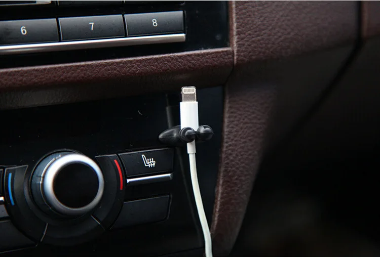 8 шт./партия авто крепежные зажимы автомобильная проводка зажим USB кабель