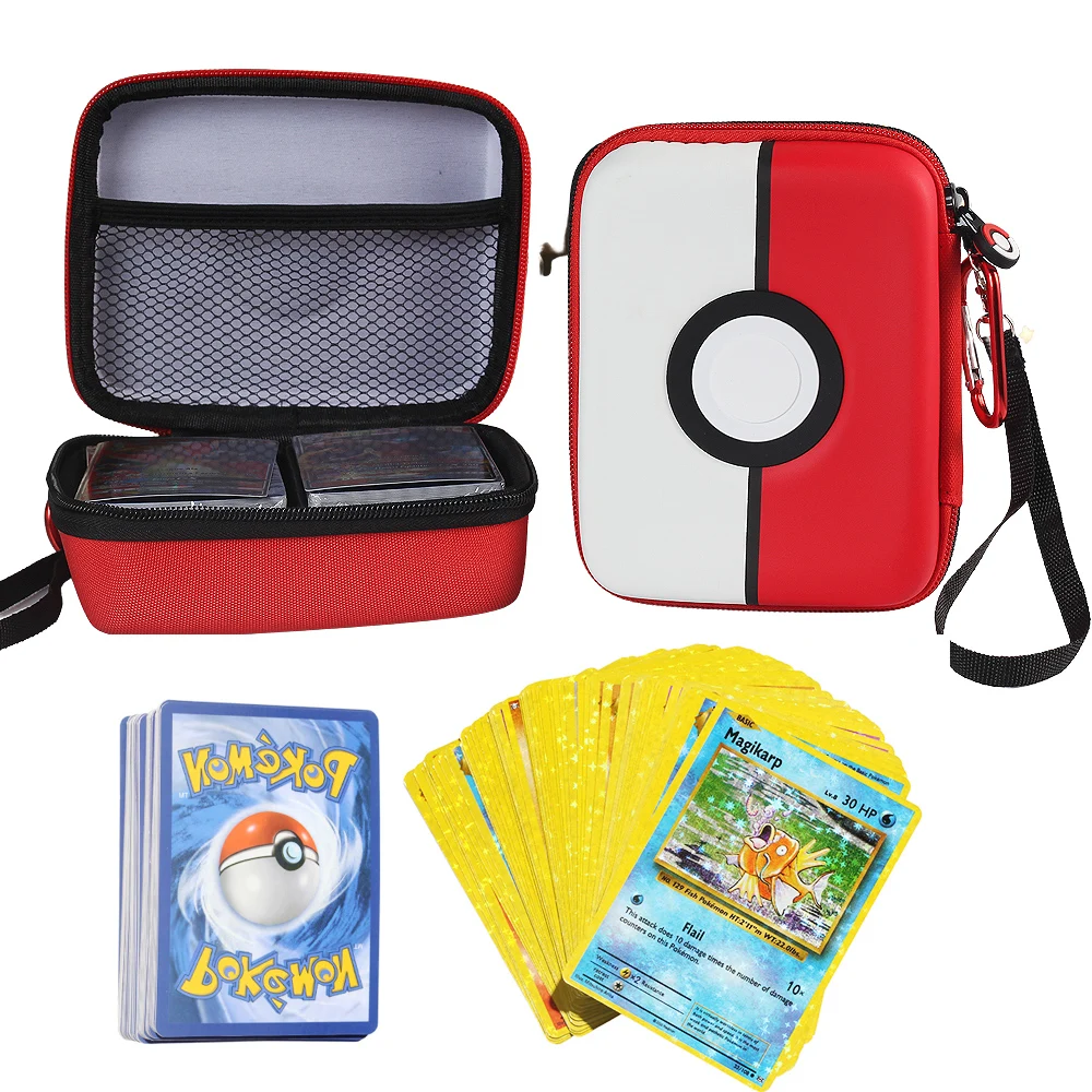 

Pokemon TCG Cards Storage Bag POKEMON Trading Cards Collection Holds Game Yugioh Card Cases Capacity Kids Toys Christmas Gift