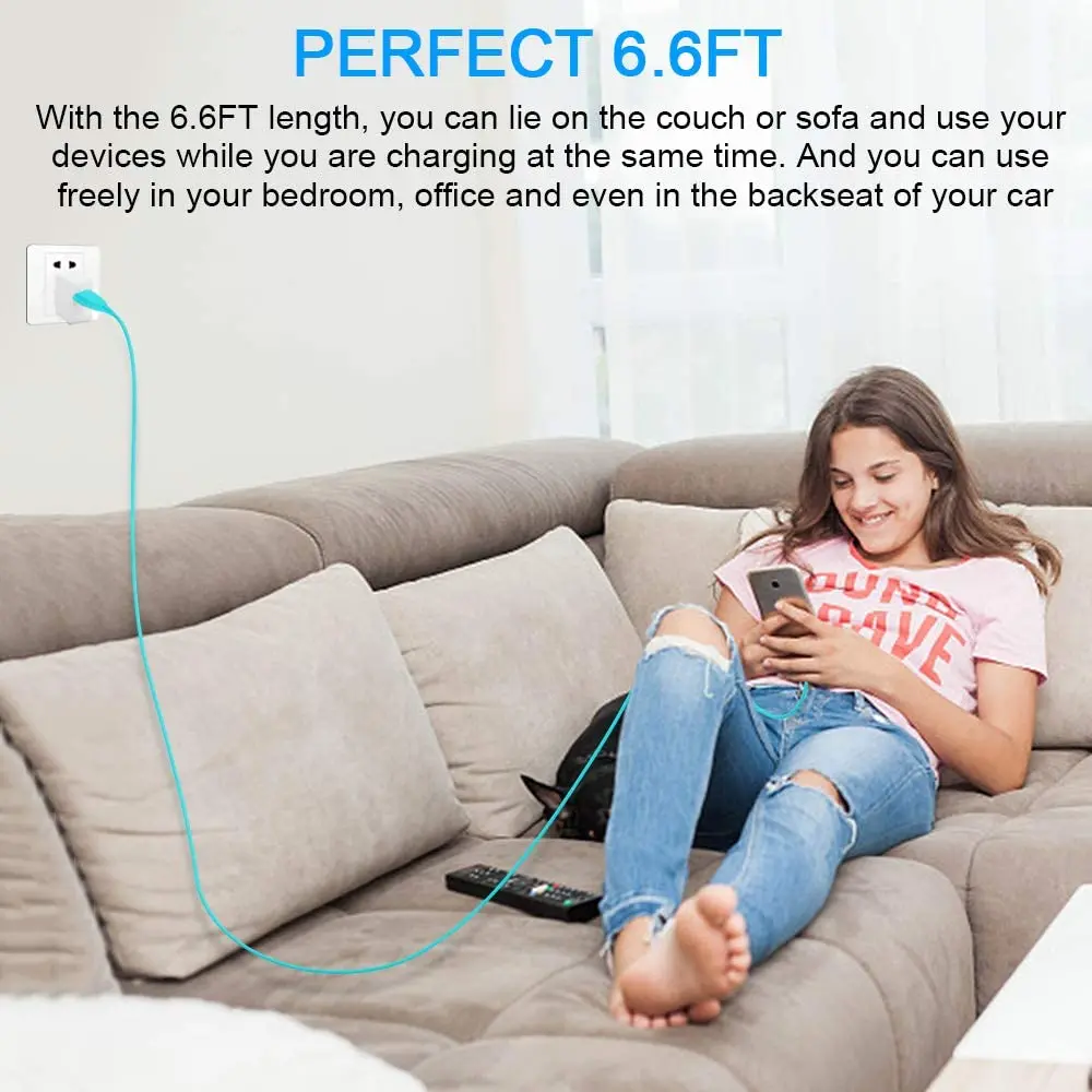 

MAXCURY 2 in 1 USB C Cable&Micro USB Cable Multicolor Durable Cord for Samsung S20 10 J7 Note10 5 Xiaomi Redmi Note9HUAWEI HONOR