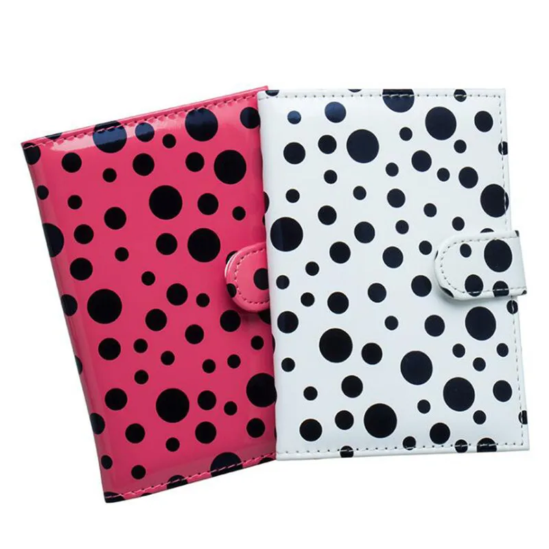 

1PC Fashion Card Bag Women PU Leather Passport Cover Dot Pattern Travel Passport Cover Wallet Credit Card Holder