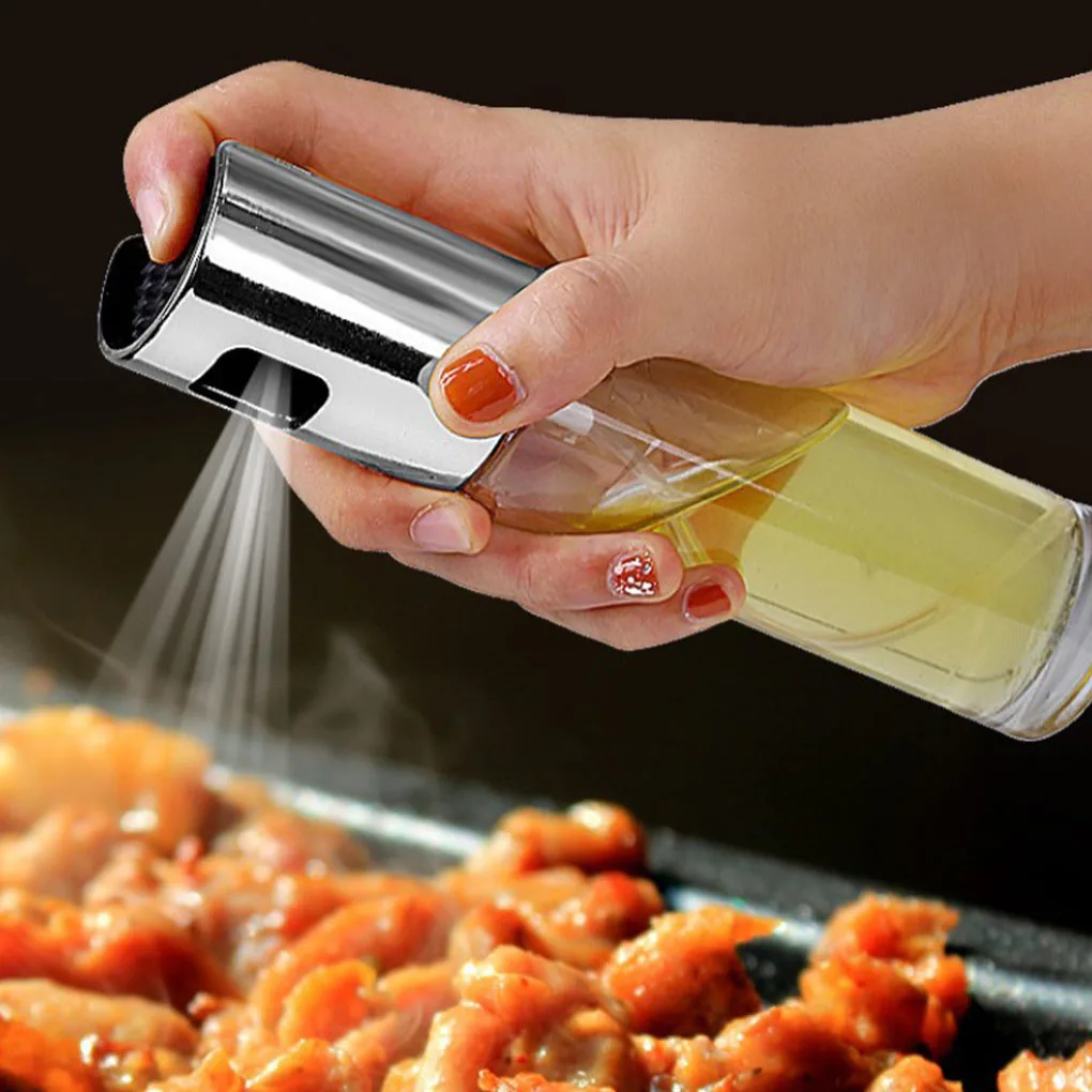 

Kitchen Stainless Steel Olive Oil Sprayer Bottle Pump Oil Pot Leak-proof Grill BBQ Sprayer Oil Dispenser BBQ Cookware Tools